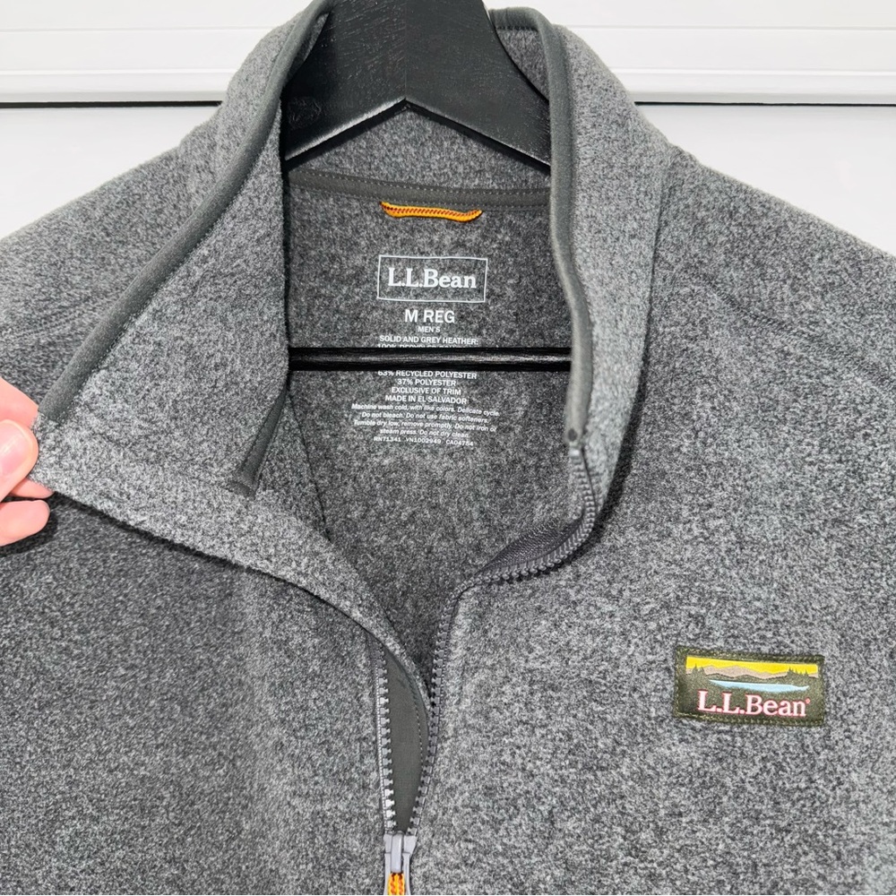 L.L. Bean Charcoal Mountain Classic Fleece Vest - Picture 4 of 5